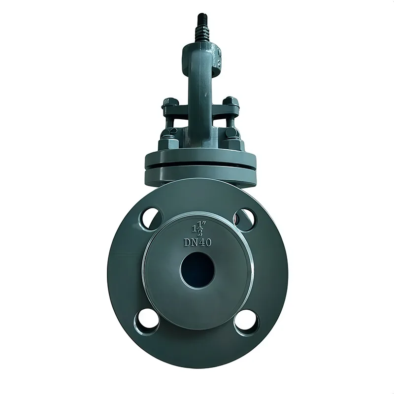 Válvula globo com flange de aço carbono