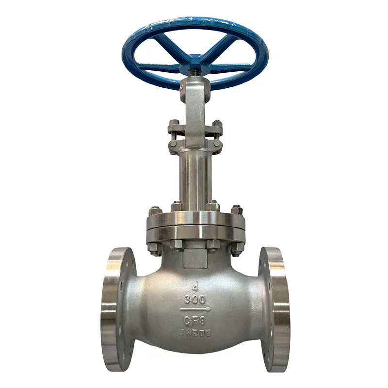Válvula globo com flange de aço inoxidável